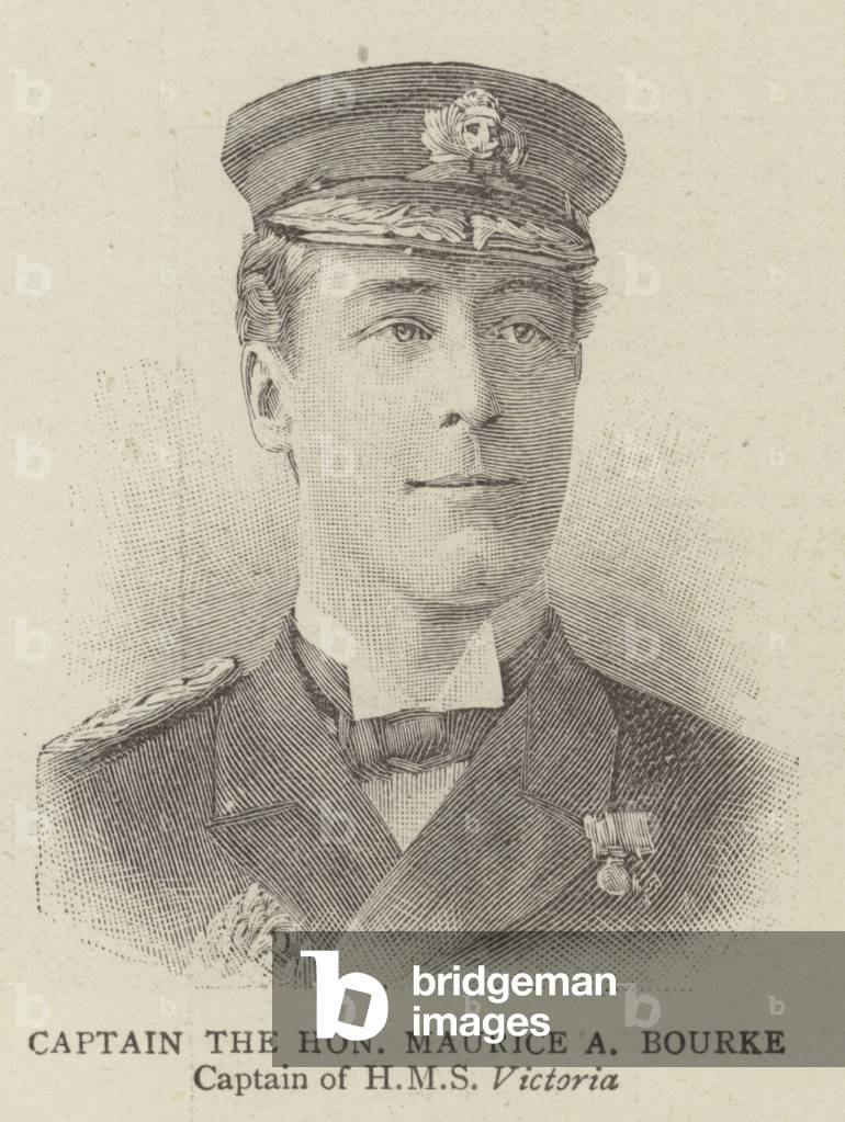Captain the Honourable Maurice A Bourke (engraving)