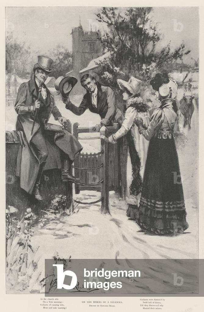 On the Horns of a Dilemma (litho)