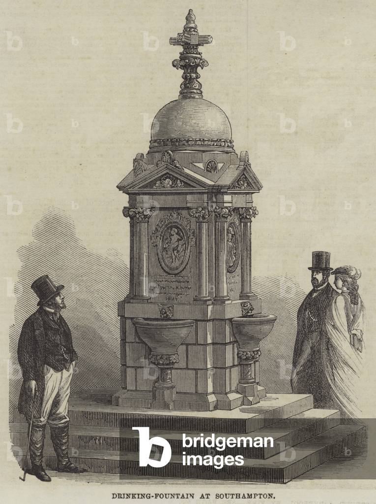 Drinking-Fountain at Southampton (engraving)