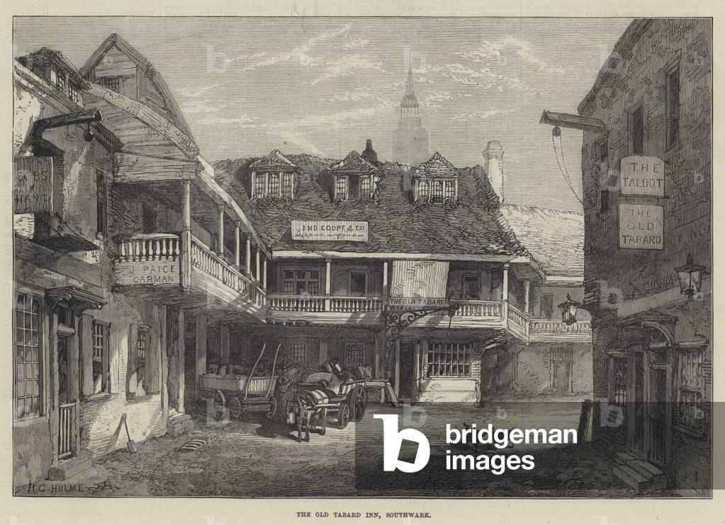 The Old Tabard Inn, Southwark (engraving)