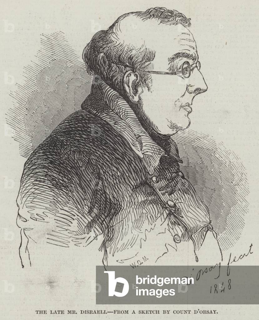 The late Mr Disraeli (engraving)