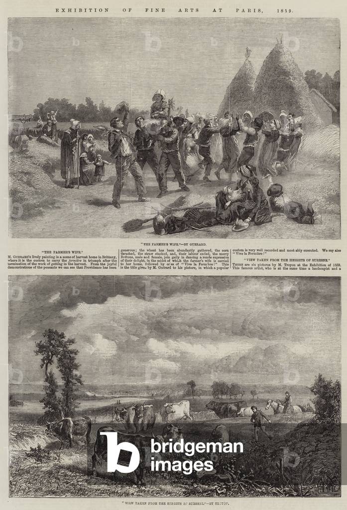 Exhibition of Fine Arts at Paris, 1859 (engraving)
