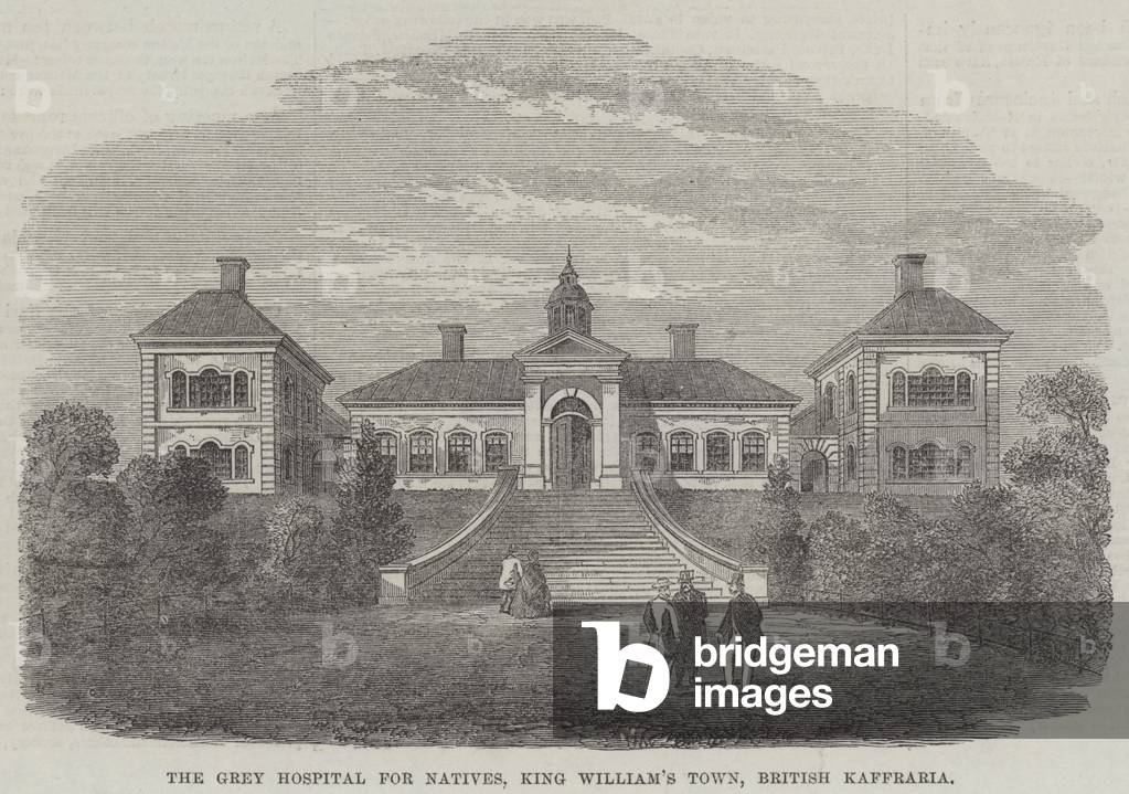 The Grey Hospital for Natives, King William's Town, British Kaffraria (engraving)