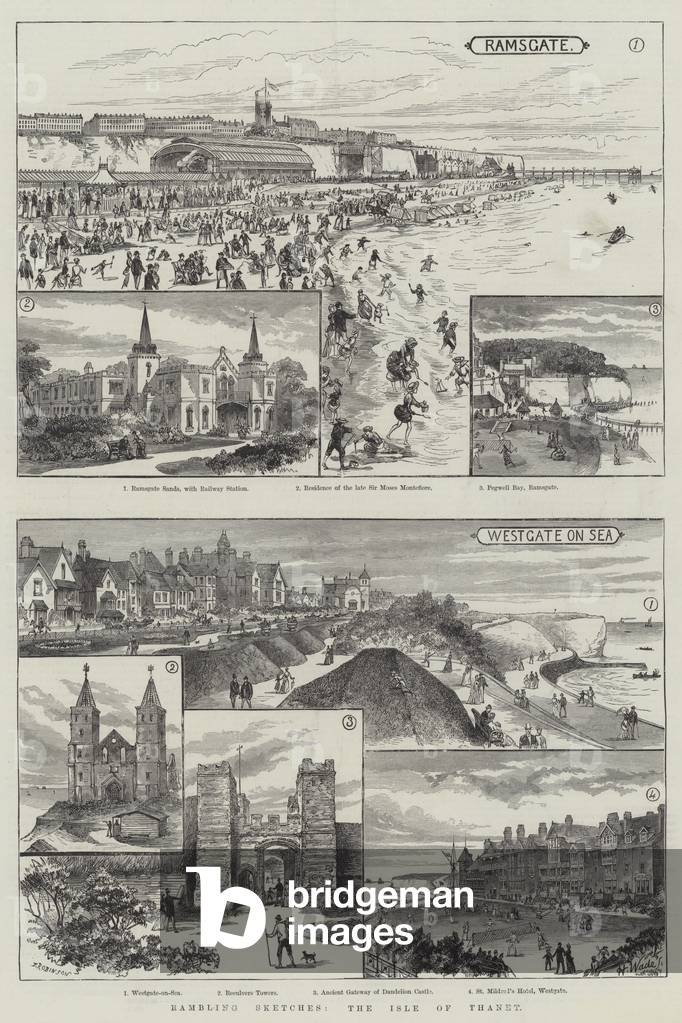 Rambling Sketches, the Isle of Thanet (engraving)