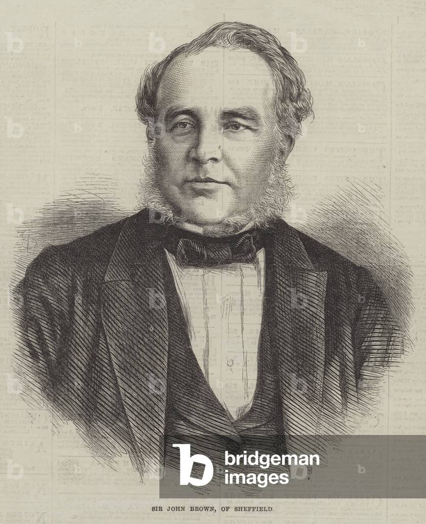 Sir John Brown, of Sheffield (engraving)