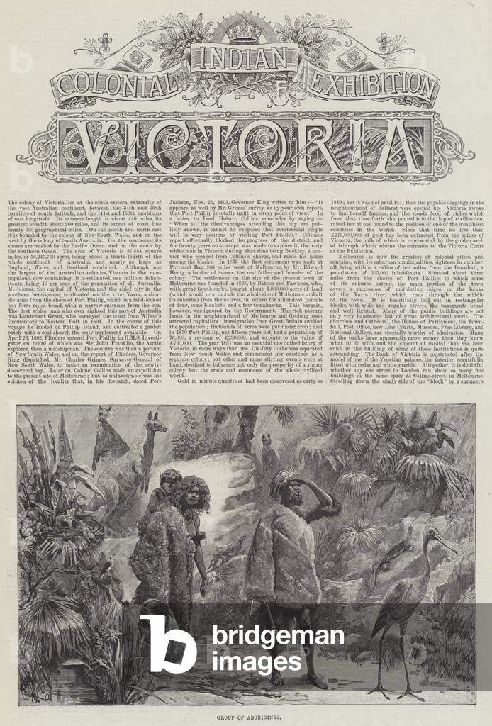 Colonial and Indian Exhibition, Victoria (engraving)