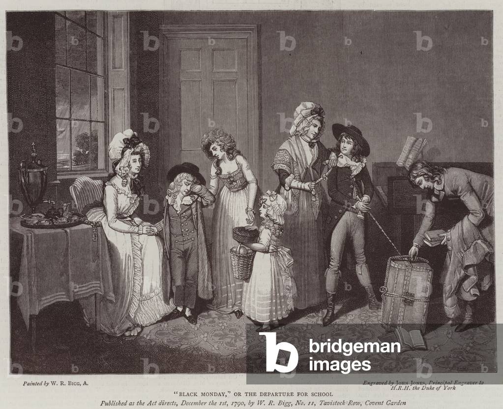 Dress, Manners, and Art in the Last Century (engraving)