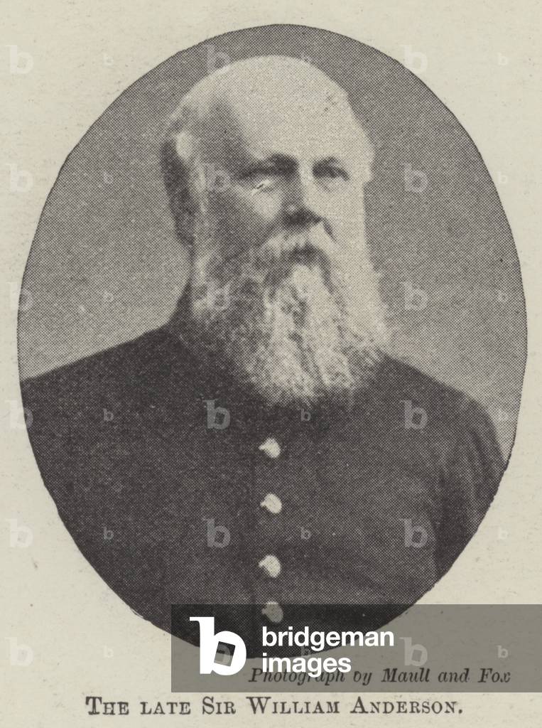 The late Sir William Anderson (b/w photo)