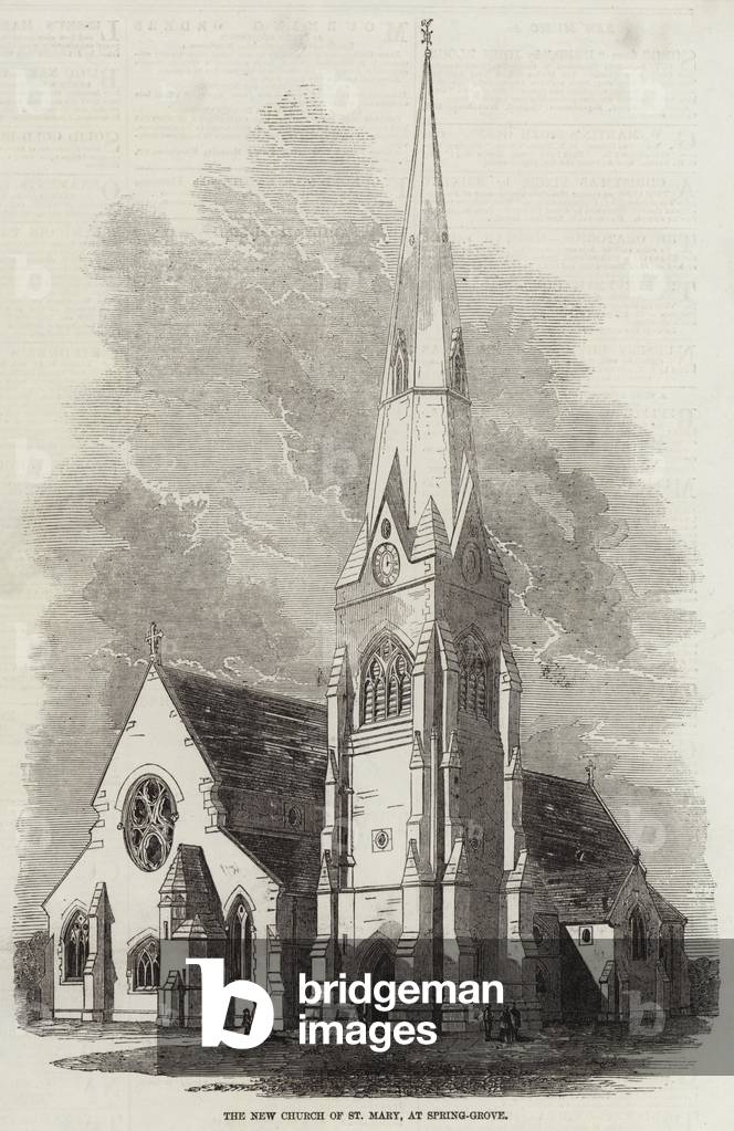 The New Church of St Mary, at Spring-Grove (engraving)