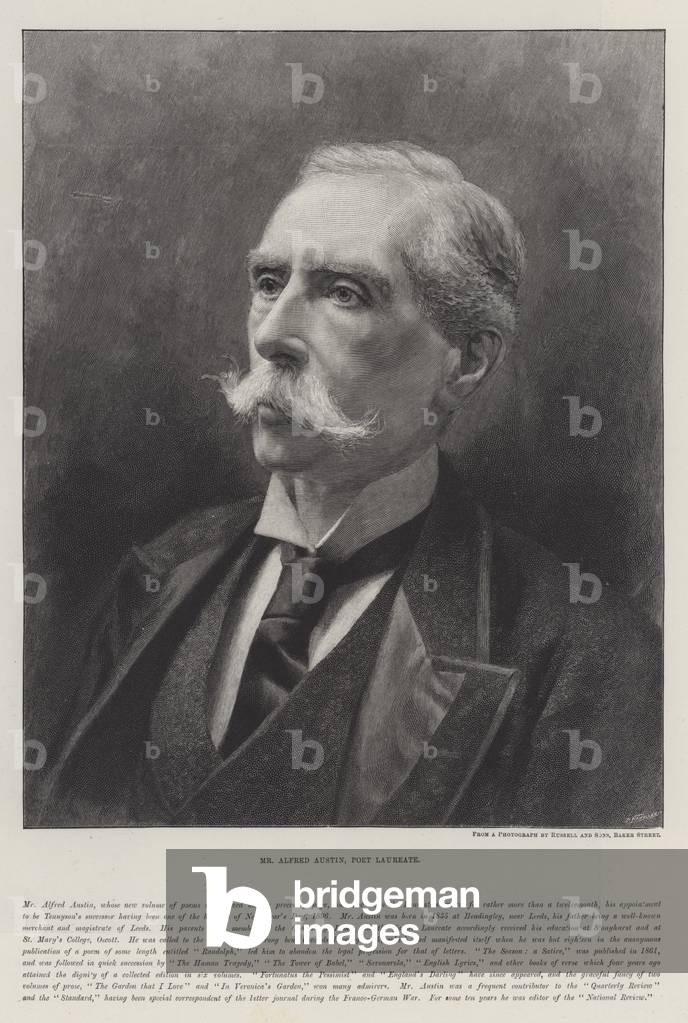 Mr Alfred Austin, Poet Laureate (engraving)