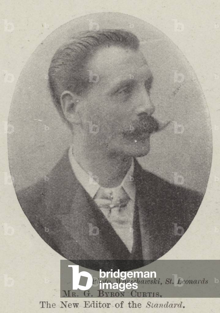 Mr G Byron Curtis, the New Editor of the Standard (b/w photo)