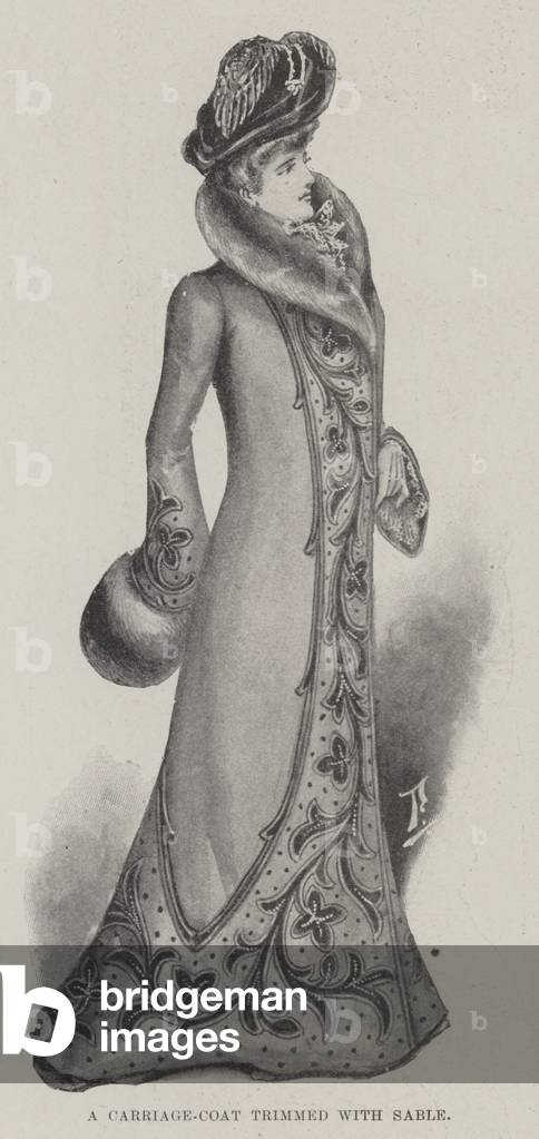 A Carriage-Coat trimmed with Sable (litho)