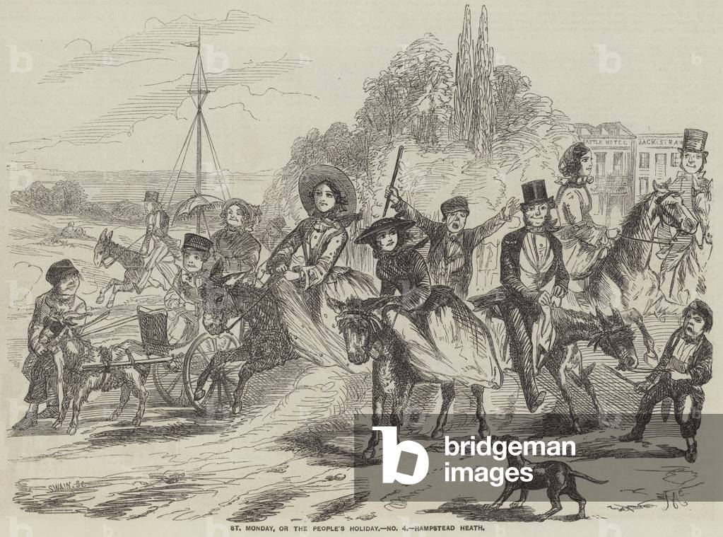 St Monday, or the People's Holiday, Hampstead Heath (engraving)