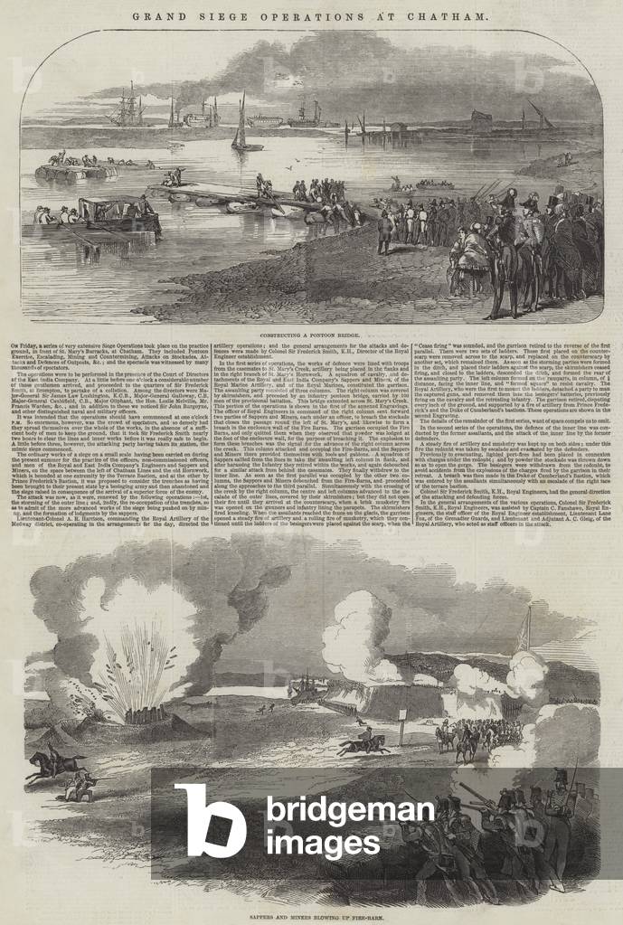 Grand Siege Operations at Chatham (engraving)