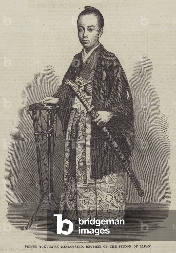 Prince Tokugawa Minbutaiho, Brother of the Tycoon of Japan (engraving)