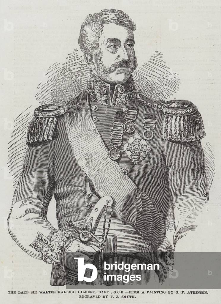 The late Sir Walter Raleigh Gilbert, Baronet, GCB (engraving)