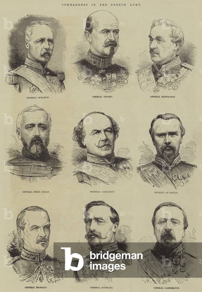 Commanders in the French Army (engraving)