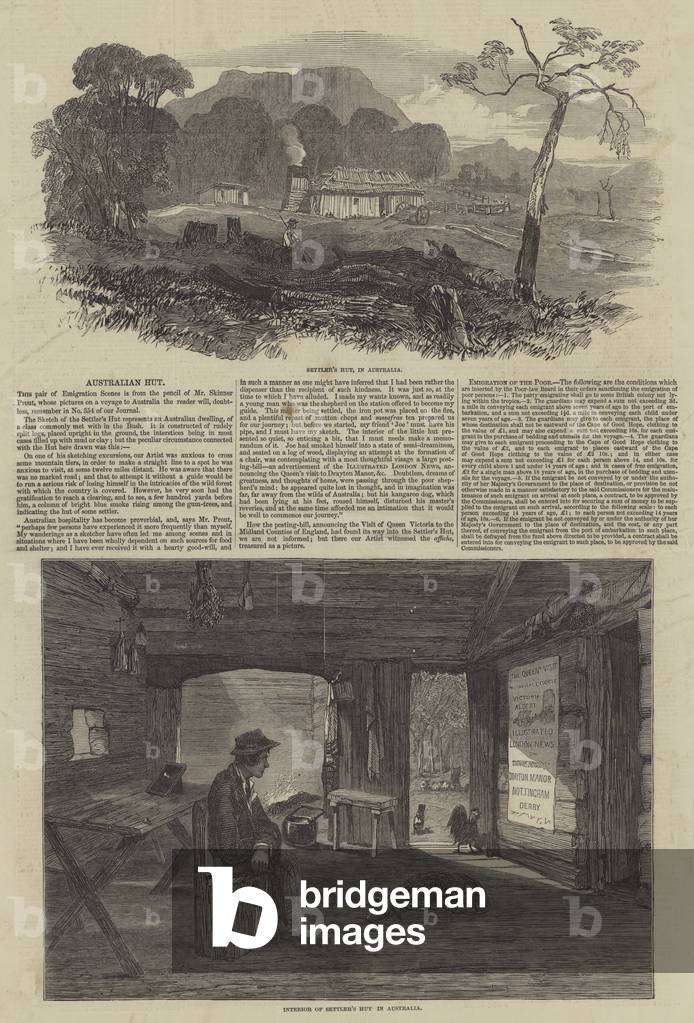 Australian Hut (engraving)