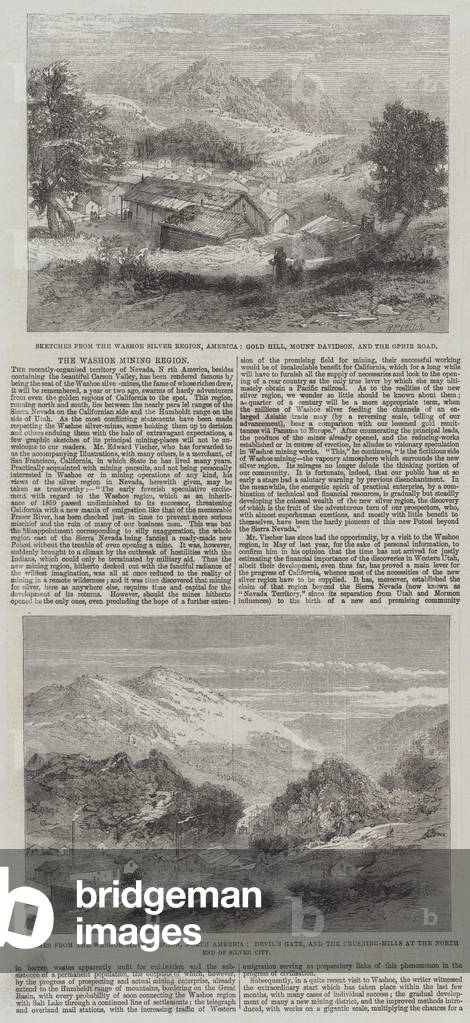 The Washoe Mining Region (engraving)
