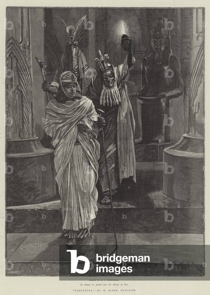 Cleopatra, by H Rider Haggard (engraving)