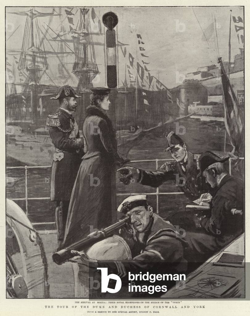 The Tour of the Duke and Duchess of Cornwall and York (litho)