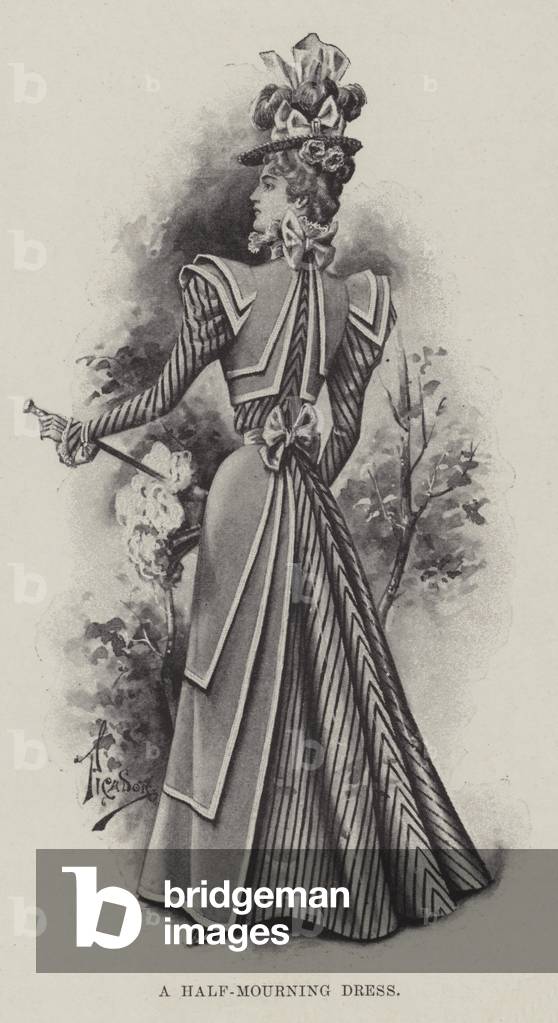 A Half-Mourning Dress (litho)