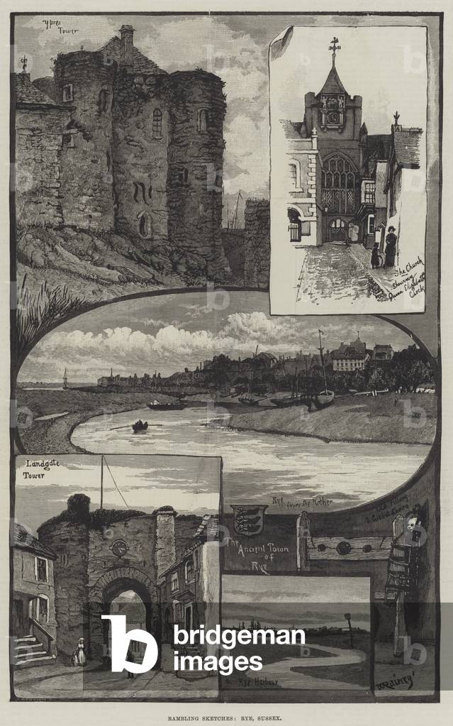 Rambling Sketches, Rye, Sussex (engraving)