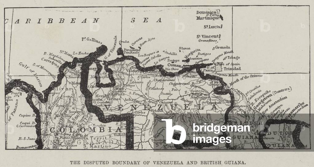 The Disputed Boundary of Venezuela and British Guiana (engraving)