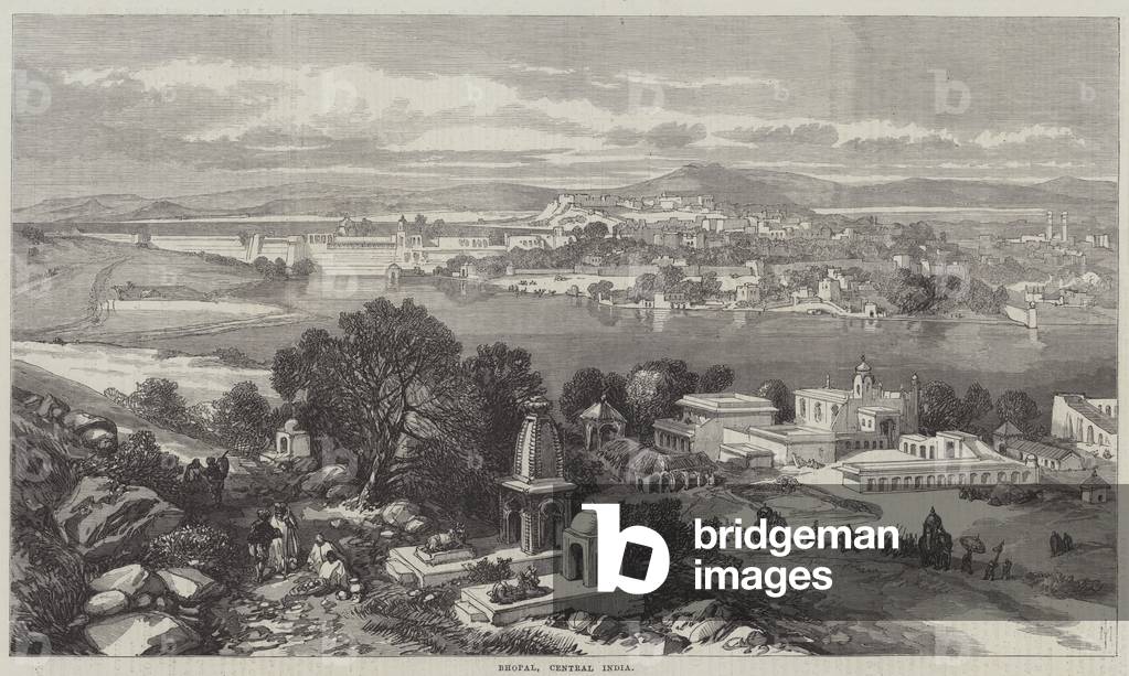 Bhopal, Central India (engraving)