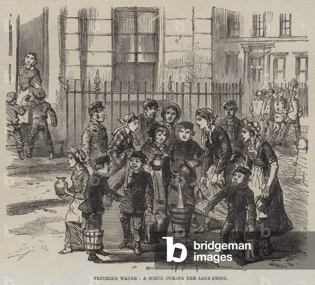 Fetching Water, a Scene during the late Frost (engraving)