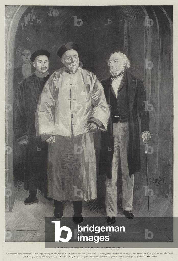 Li-Hung-Chang's Visit to Mr Gladstone at Hawarden Castle (engraving)