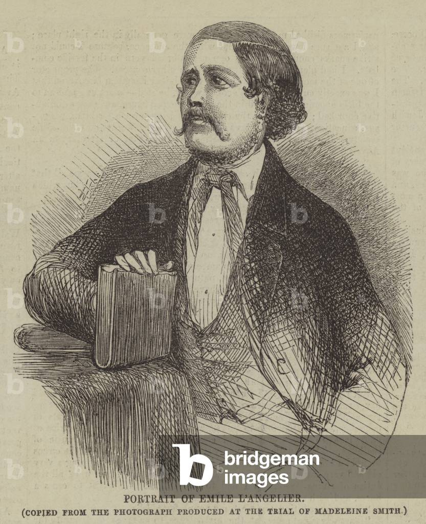 Portrait of Emile L'Angelier (engraving)