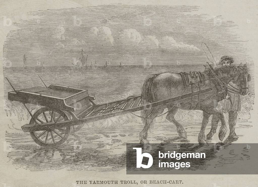 The Yarmouth Troll, or Beach-Cart (engraving)