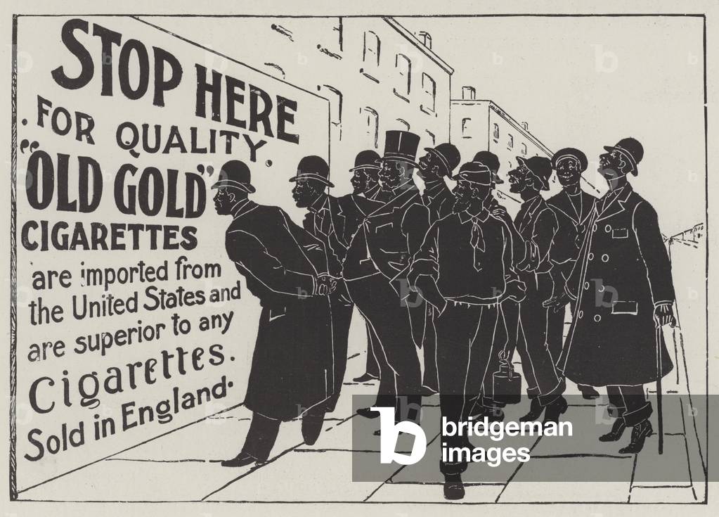 Advertisement, Old Gold Cigarettes (engraving)