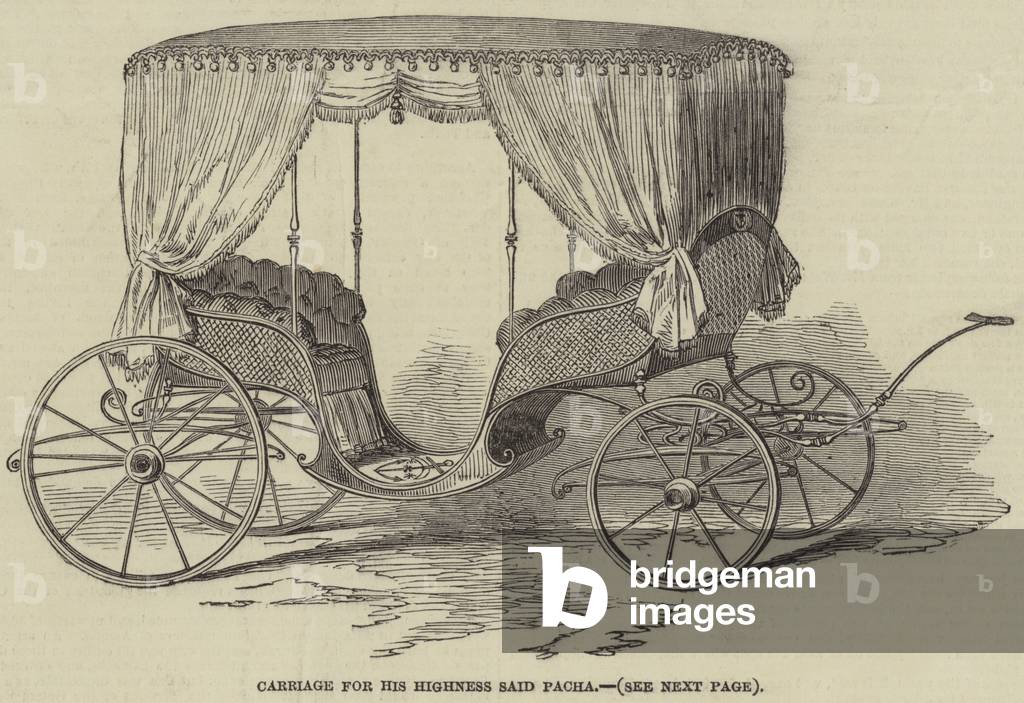 Carriage for His Highness Said Pacha (engraving)