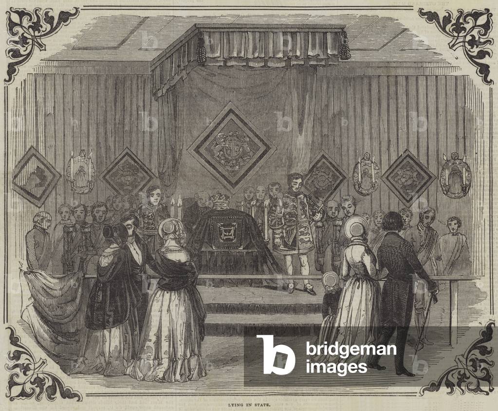 The late Duke of Sussex, Lying in State (engraving)