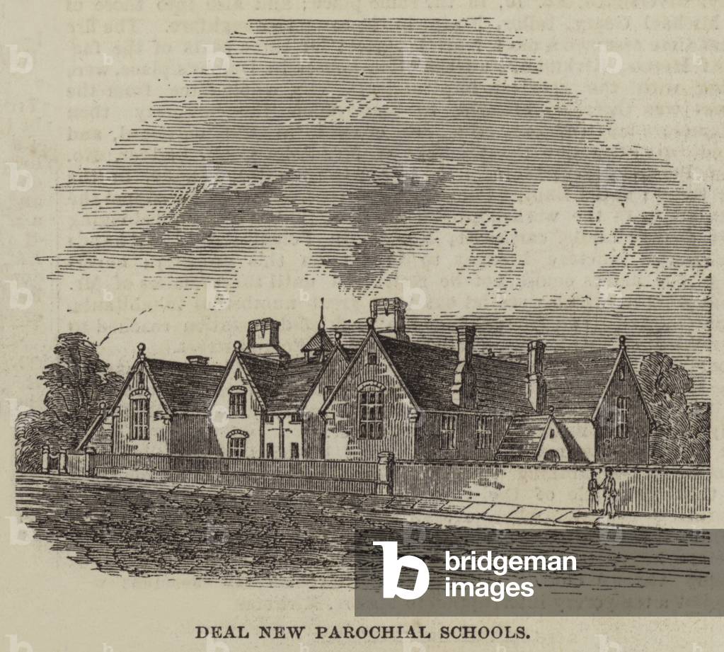 Deal New Parochial Schools (engraving)
