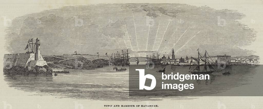 Town and Harbour of Havannah (engraving)