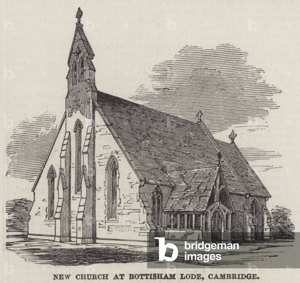 New Church at Bottisham Lode, Cambridge (engraving)