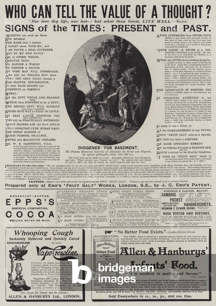 Page of Advertisements (engraving)