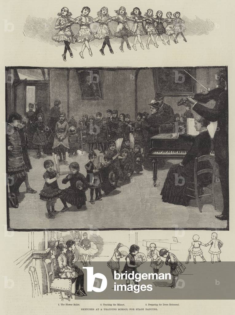 Sketches at a Training School for Stage Dancing (engraving)