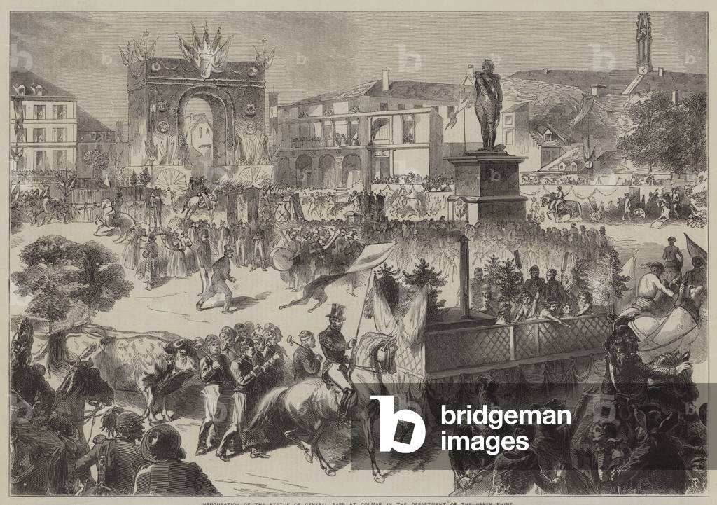 Inauguration of the Statue to General Rapp (engraving)