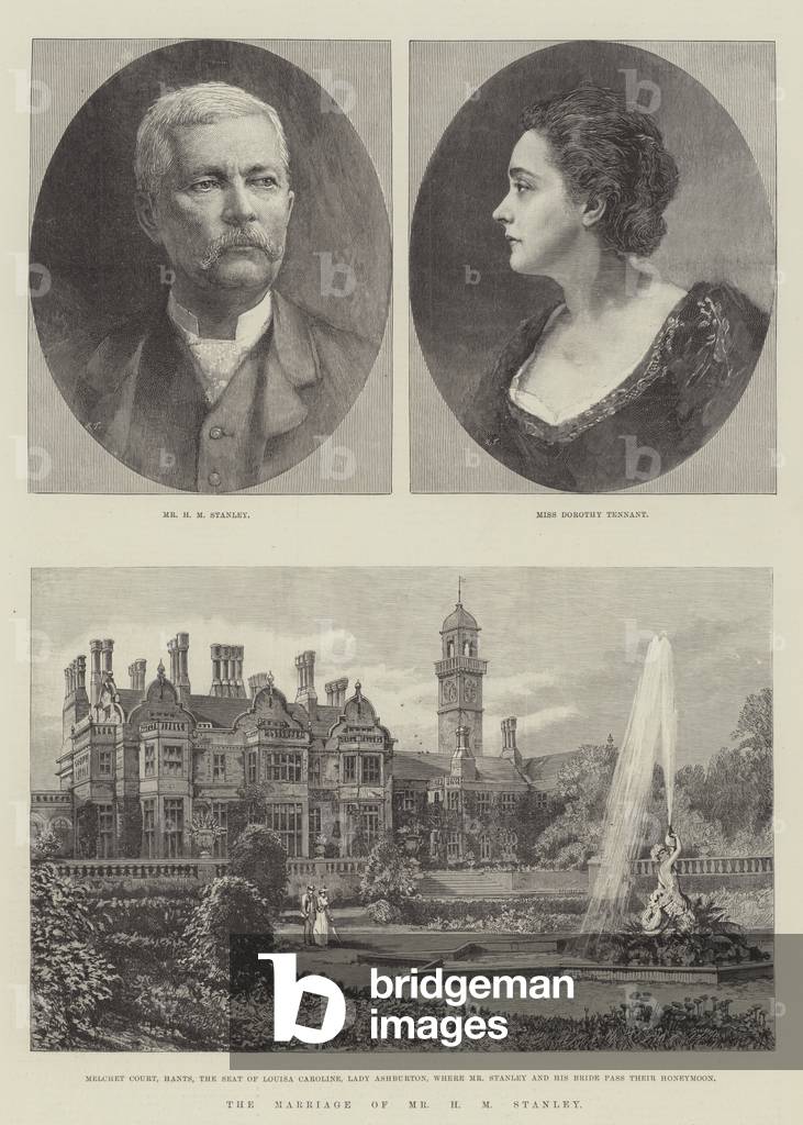 The Marriage of Mr H M Stanley (engraving)