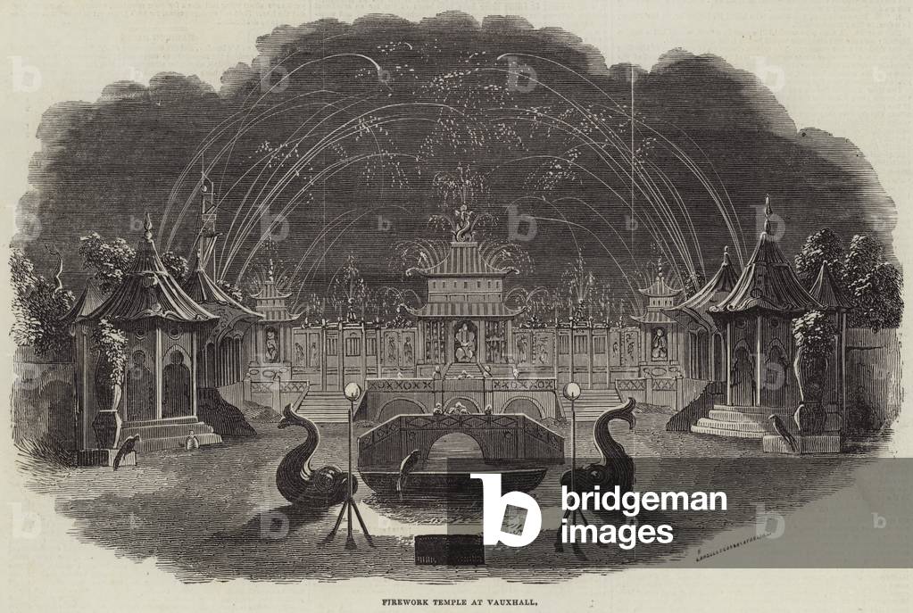 Firework Temple at Vauxhall (engraving)