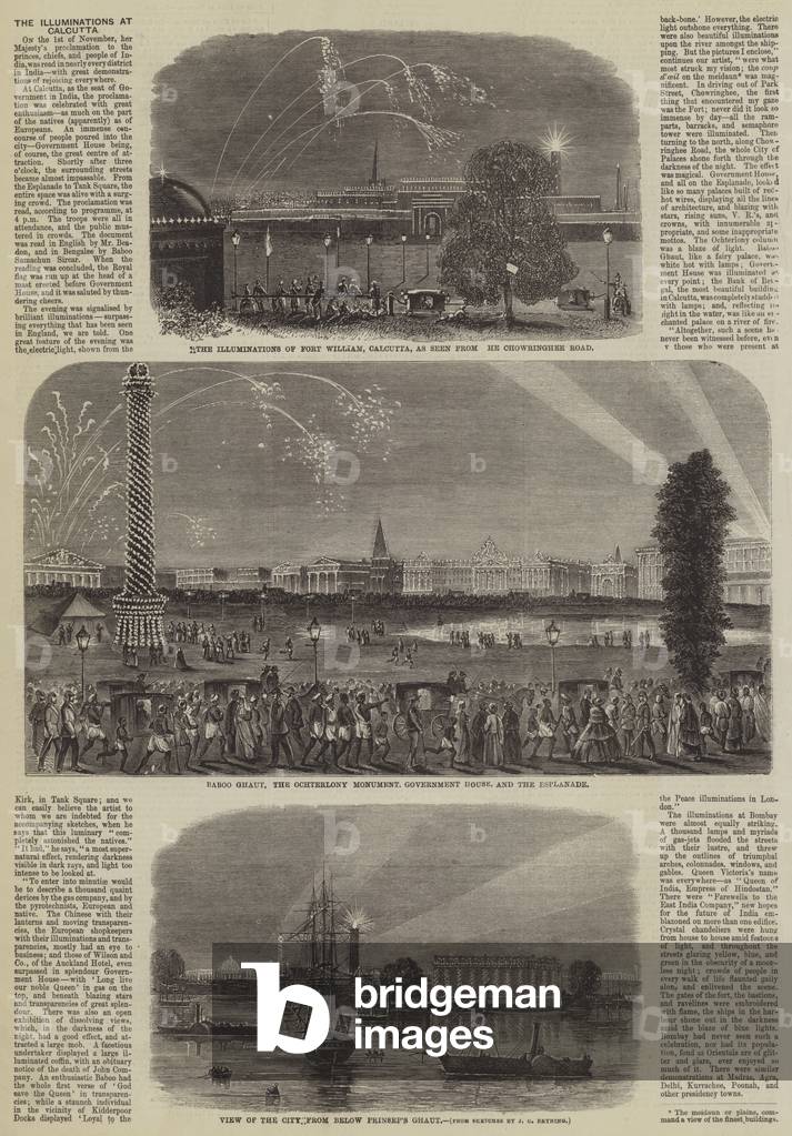 The Illuminations at Calcutta (engraving)