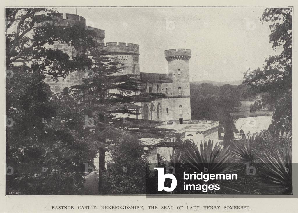 Eastnor Castle, Herefordshire, the Seat of Lady Henry Somerset (b/w photo)