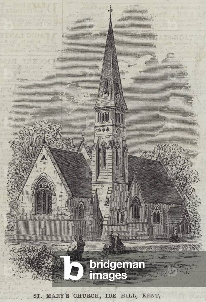 St Mary's Church, Ide Hill, Kent (engraving)