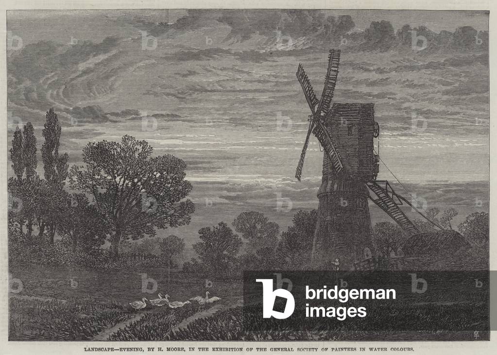 Landscape, Evening (engraving)