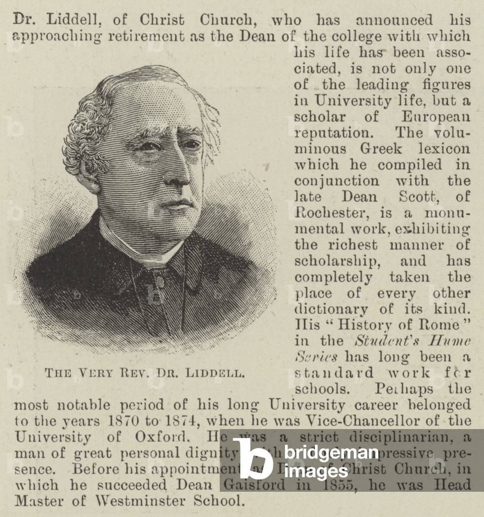 The Very Reverend Dr Liddell (engraving)