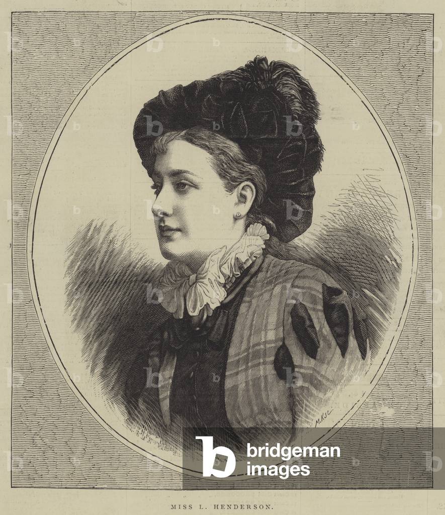Miss L Henderson (engraving)